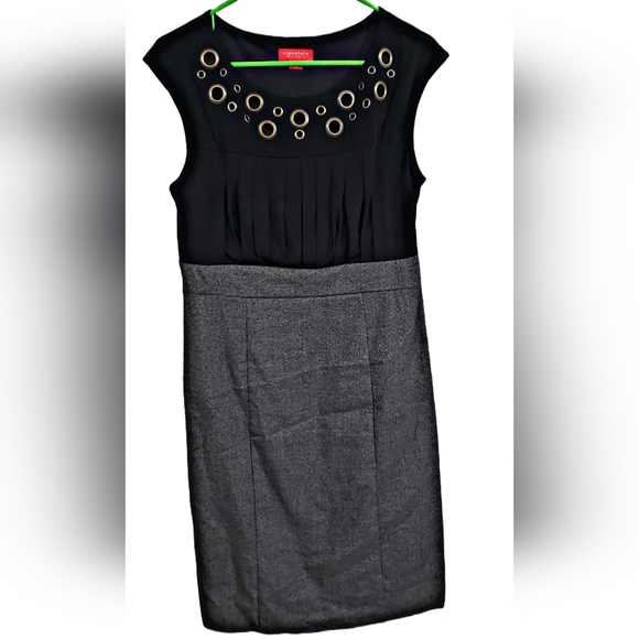 Signature by Sangria Tweed Short Sleeve Sheath Dress Size 12 - Picture 1 of 3